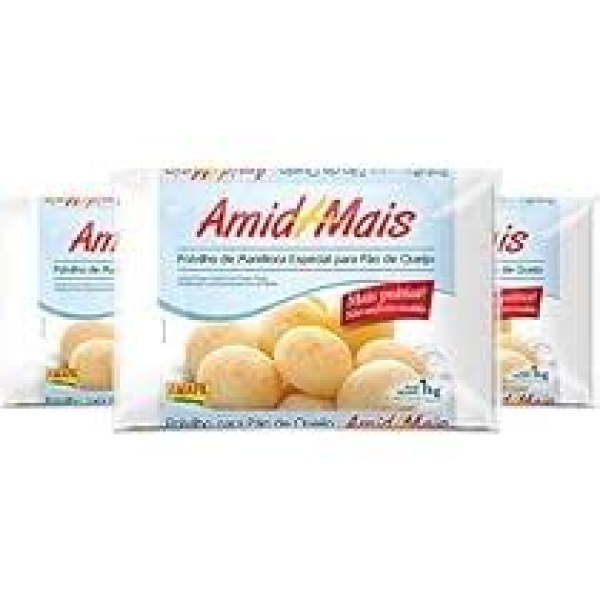 Polvilho Especial para Pão de Queijo / Special Cassava Starch for Cheese Bread AMAFIL- 1Kg