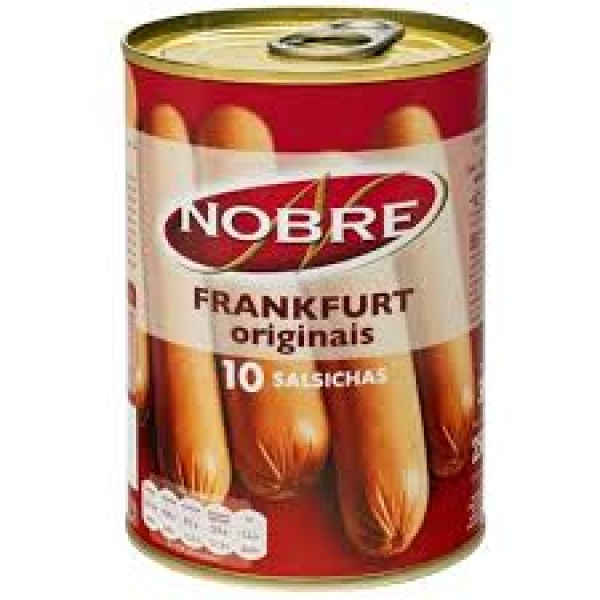 Salsicha Frankfurt em Lata / Franfurt Sausages NOBRE - 350g