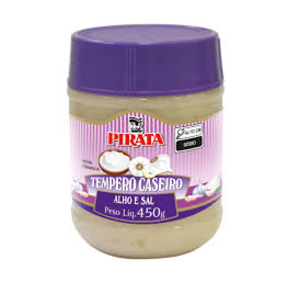 Tempero Caseiro Alho e Sal / Homemade Seasoning PIRATA - 450g
