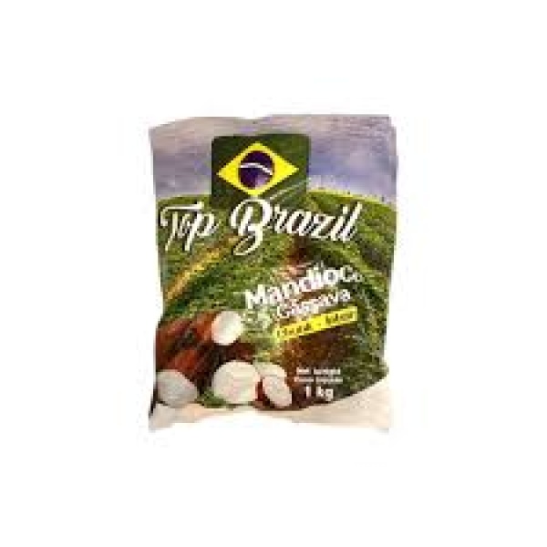 Mandioca Congelada Pedaços / Frozen Cassava Pieces TOP BRAZIL - 1Kg