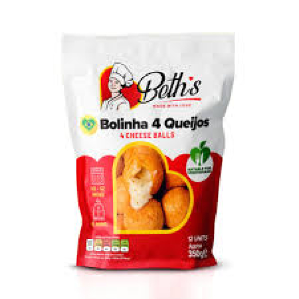 Bolinha de 4 Queijos Congelada / Frozen 4 Cheese Croquette BETH'S - 50un
