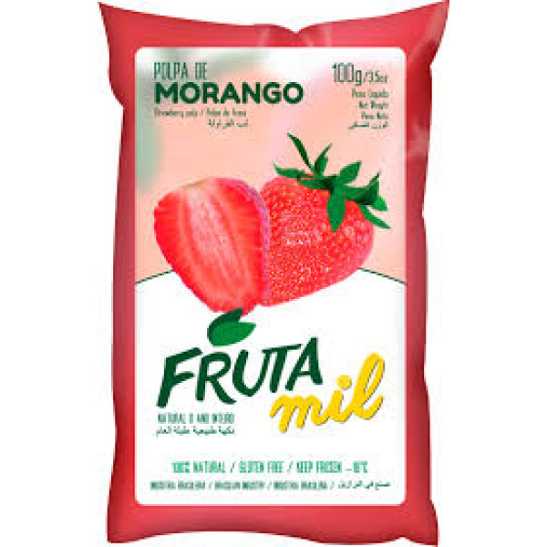 Polpa De Morango / Strawberry Pulp FRUTAMIL - 100g