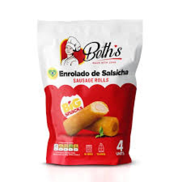 Enroladinho de Salsicha Congelado / Frozen Sausage Roll BETH'S - 4un