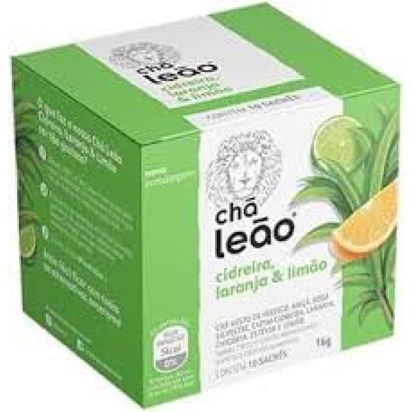 Chá de Cidreira, Laranja e Limão / Lemongrass, Orange and Lemon Tea LEÃO - 16g