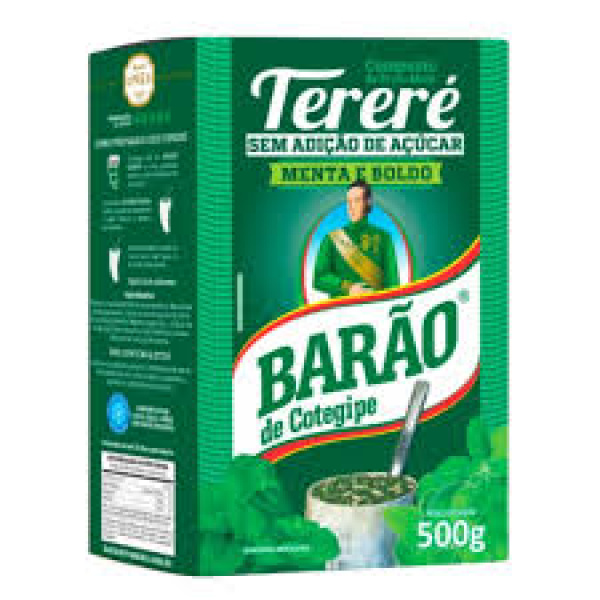 Erva Mate para Tereré de Menta e Boldo / Mint and Boldo Mate Herb for Tereré BARÃO - 500g