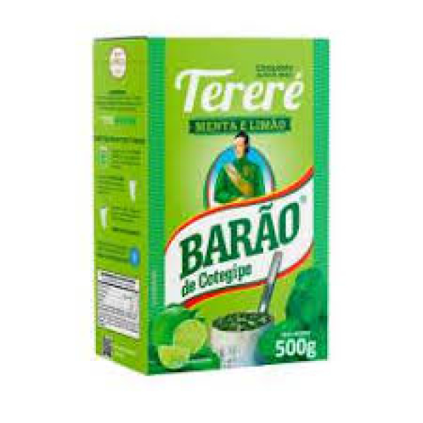 Erva Mate para Tereré de Menta e Limão / Mint and Lemon Mate Herb for Tereré BARÃO - 500g