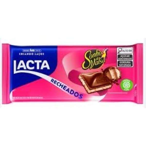 Barra de Chocolate Sonho de Valsa / Sonho de Valsa Chocolate Bar LACTA - 98g