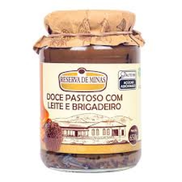 Doce de Leite com Brigadeiro / Milk Caramel with Chocolate Fudge RESERVA DE MINAS - 650g