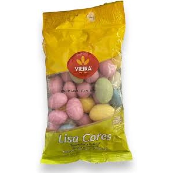 Amêndoas Lisa Coloridas / Almonds with Sugar Colours VIEIRA - 180g