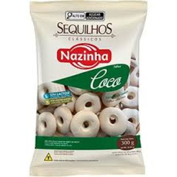 Sequilhos de Coco / Coconut Biscuit NAZINHA - 300g