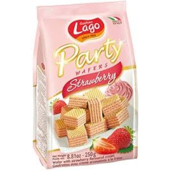 Wafer de Morango / Strawberry Wafer LAGO - 250g