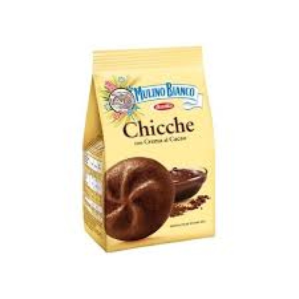 Biscoito Chicche Recheado com Cacau / Chicche Biscuit Filled with Cocoa MULINO BIANCO - 200g