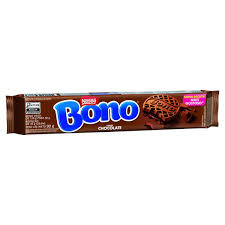 Biscoito Recheado de Chocolate / Chocolate Filled Biscuit BONO - 90g