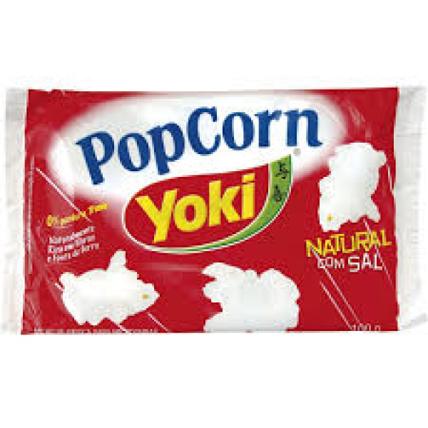 Pipoca para Microondas com Sal / Microwave Popcorn with Salt YOKI - 100g