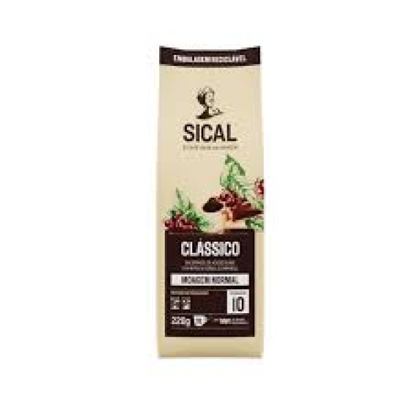 Café Clássico Moagem Normal / Classic Ground Coffee SICAL - 220g