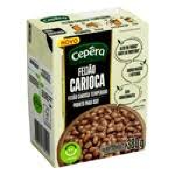 Feijão Carioca Pronto Temperado / Seasoned Carioca Beans CÊPERA - 380g