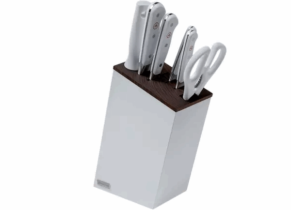 Wüsthof Classic White set de 6 couteaux version santoku avec bloc, 1090270601