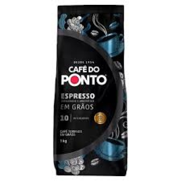 Café Torrado em Grãos / Toasted Coffee Beans DO PONTO - 1Kg