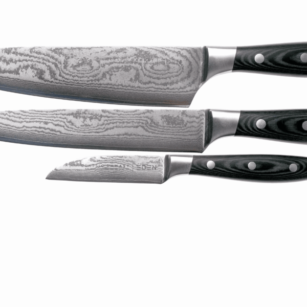 Eden Classic Damast 2030-S01, ensemble de 3 couteaux