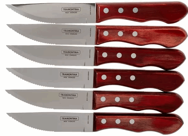 Tramontina Churrasco ensemble de 6 couteaux à steak Jumbo, 29899-164