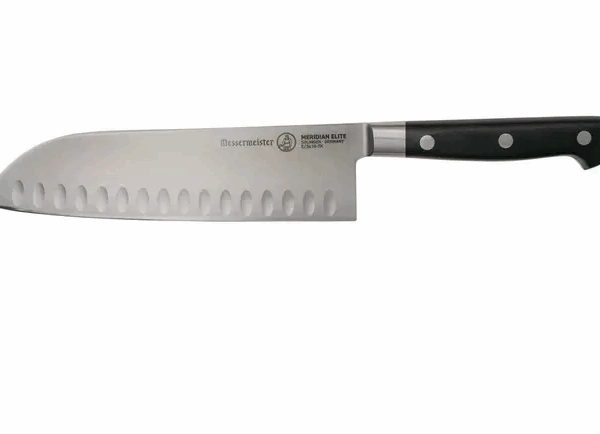 Messermeister Meridian Elite E-3610-7K santoku avec fossettes, 18 cm