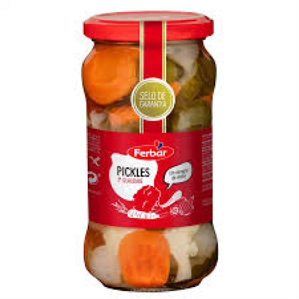 Cocktail Pickles no Vinagre / Cocktail Pickles in Vinegar FERBAR - 345g