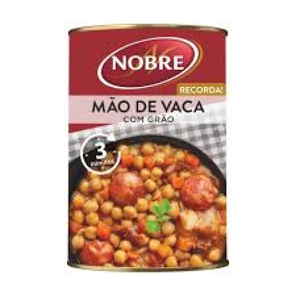 Mão de Vaca com Grão / Cow Feet with Chickpeas NOBRE - 420g