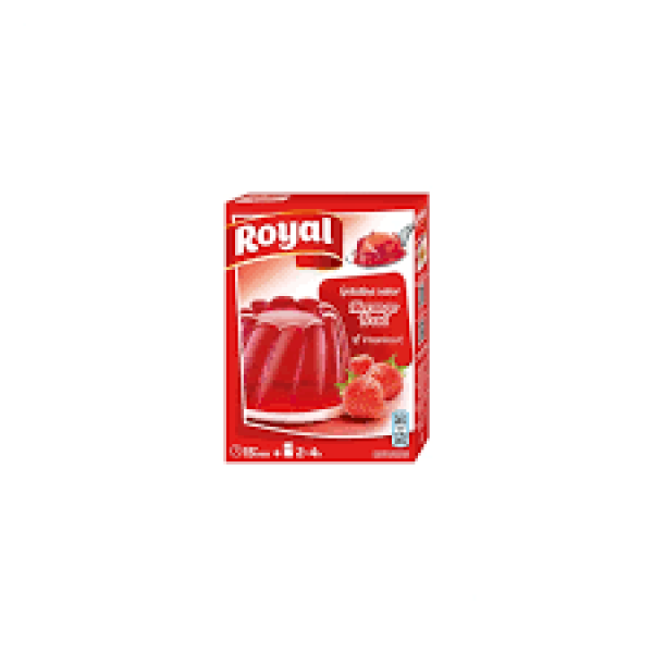 Gelatina em Pó de Morango / Strawberry Jelly Powder ROYAL - 114g