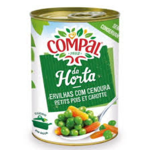 Ervilhas com Cenoura / Peas with Carrot COMPAL - 410g
