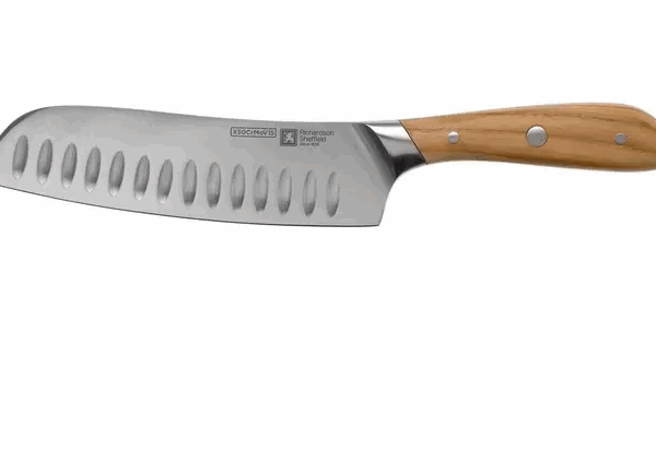 Richardson Sheffield Scandi 09500P541161 Santoku avec fossettes, 17,5 cm