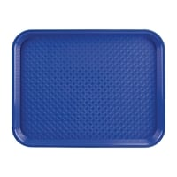 Plateau fast food en plastique Olympia Kristallon bleu