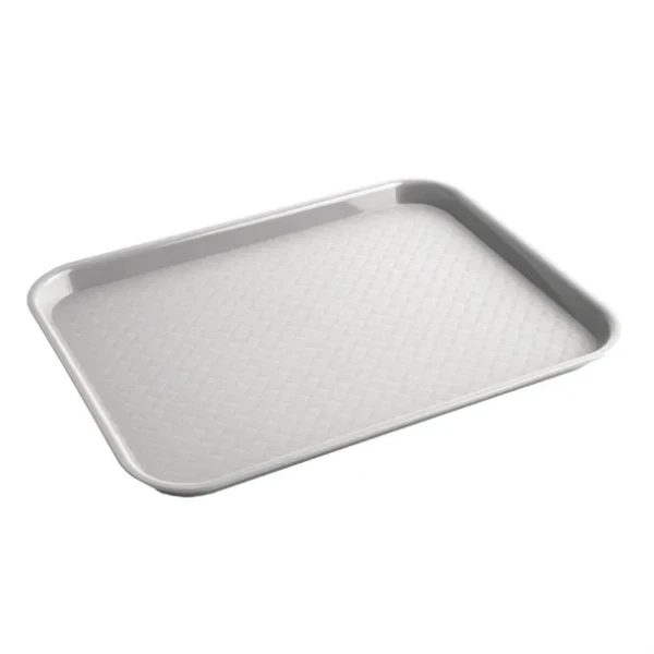 Plateau fast food en plastique Olympia Kristallon gris