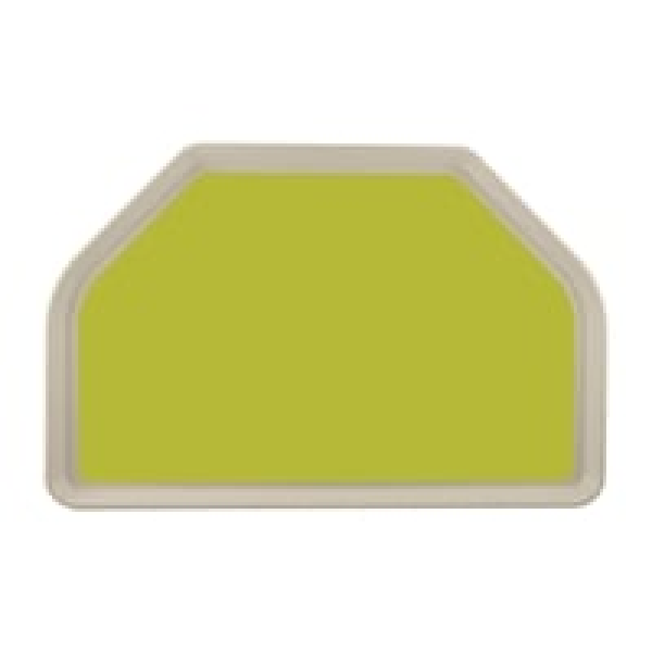 Plateau de service en polyester Roltex Trapèze GN 500x325mm vert