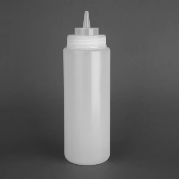 Distributeur de sauce à col large Vogue 909ml transparent