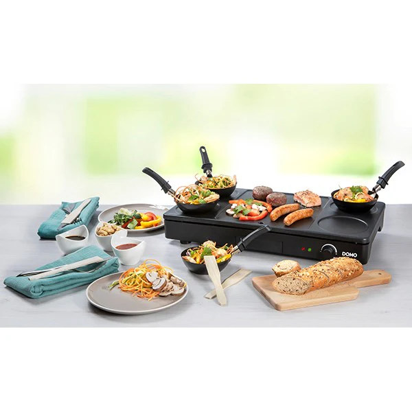 Gourmet-Set wok grill et crêpes 1000 W DO8712W Domo