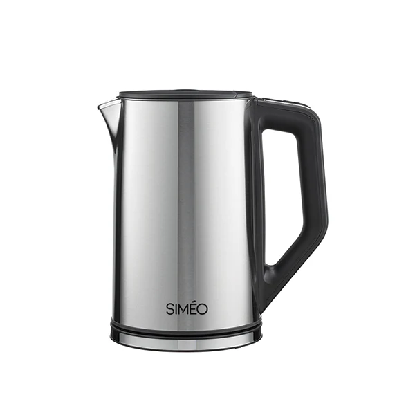 Bouilloire température réglable et paroi froide 1,4 L 2200 W inox Simeo