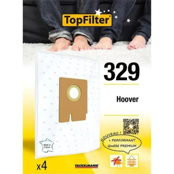 Lot de 4 sacs aspirateur pour Hoover Freespace EVO Premium TopFilter