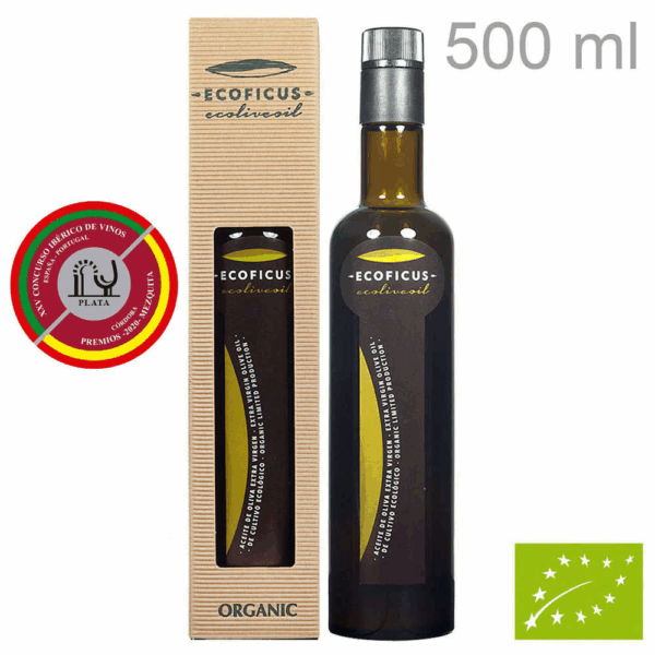 Huile d'olive extra vierge biologique ECOLIVEOIL en coffret cadeau 500 ml - Ecoficus