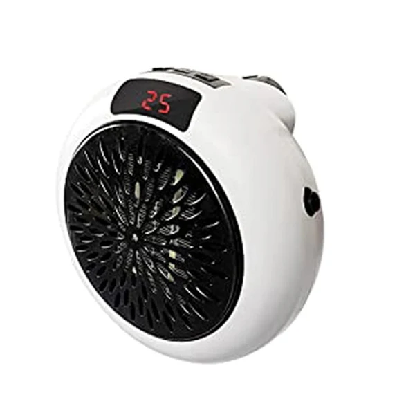 Chauffage électrique Avec Température et Minuterie Réglables et Indicateur LED 500W blanc Vendos85