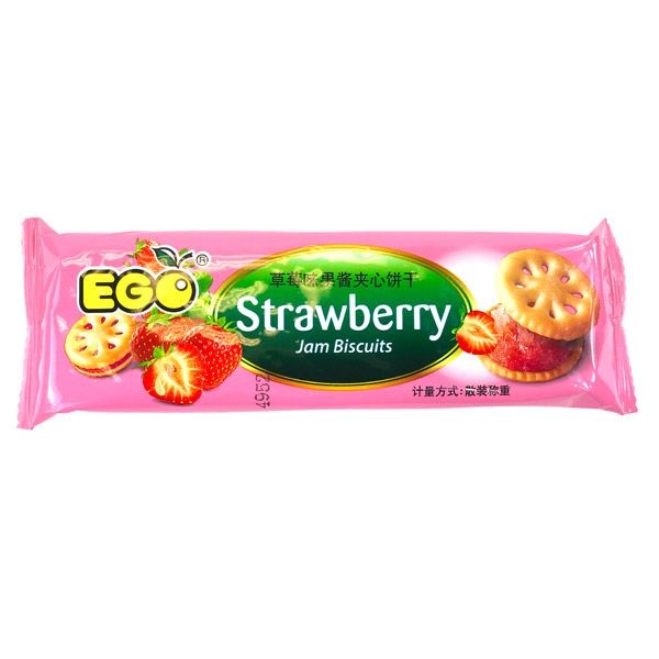 Ego Strawberry Jam Biscuit Cookies