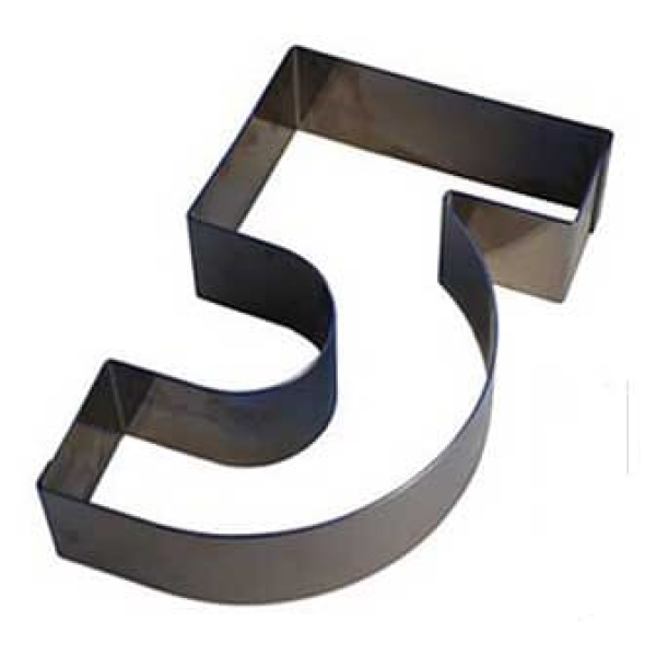 Emporte-pièce Chiffre N°5 inox