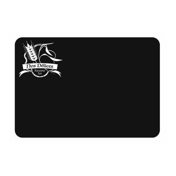 Étiquette prix sans pique noire pour boulangerie 7 x 5 cm - par 10