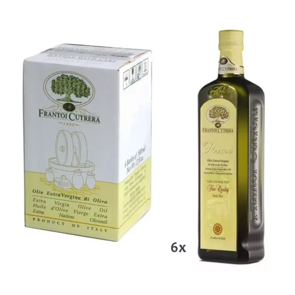 Extra Virgin Olive Oil Primo Fine Quality Cutrera 500 ml x 6
