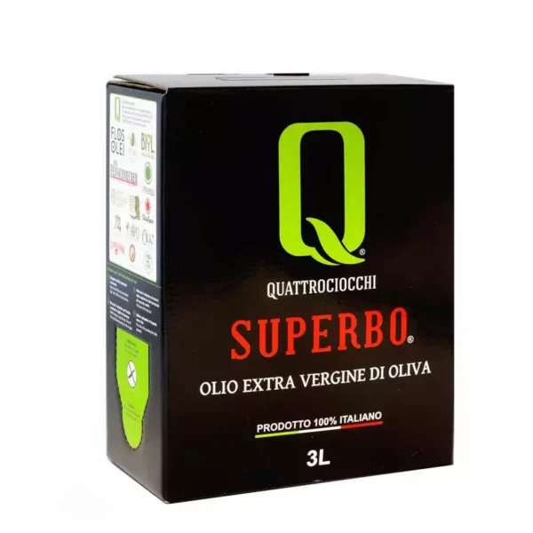 Extra Virgin Olive Oil Superbo Quattrociocchi Bag in Box 3 lt