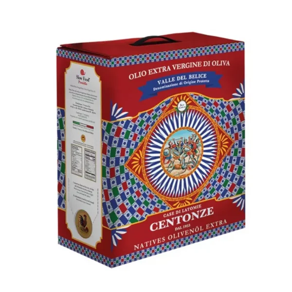 Extra Virgin Olive PDO Valle del Belice Iconic Bag in Box 3 lt