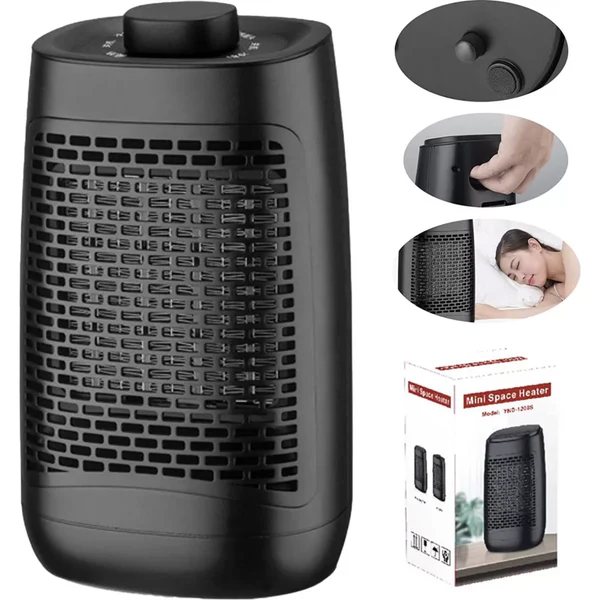 Radiateur Soufflant en Céramique Smart 1500W noir Vendos85