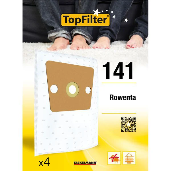 Lot de 4 sacs aspirateur Rowenta Premium TopFilter