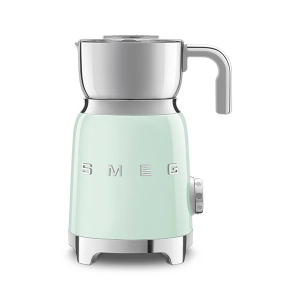 Chocolatière et mousseur de lait 500 W MFF11PGEU vert d’eau Smeg