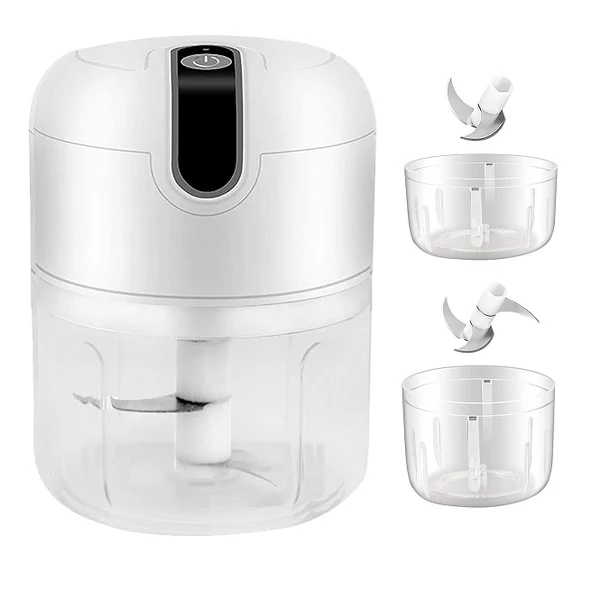 Mini Hachoir a viande Électrique 250ML & 100ML blanc Vendos85