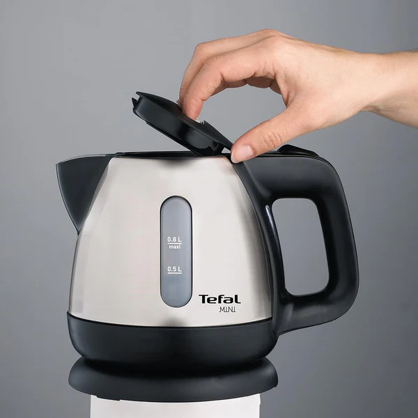 bouilloire électrique de 0,8L sans fil avec base 360° 2200W gris noir Tefal